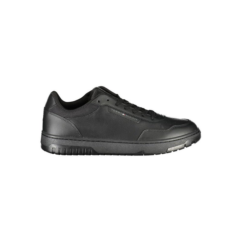 Black Leather Sneaker
