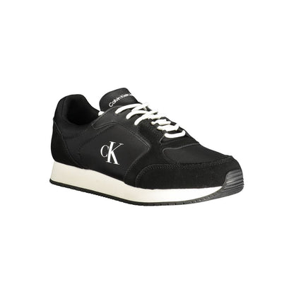 Black Polyester Sneaker