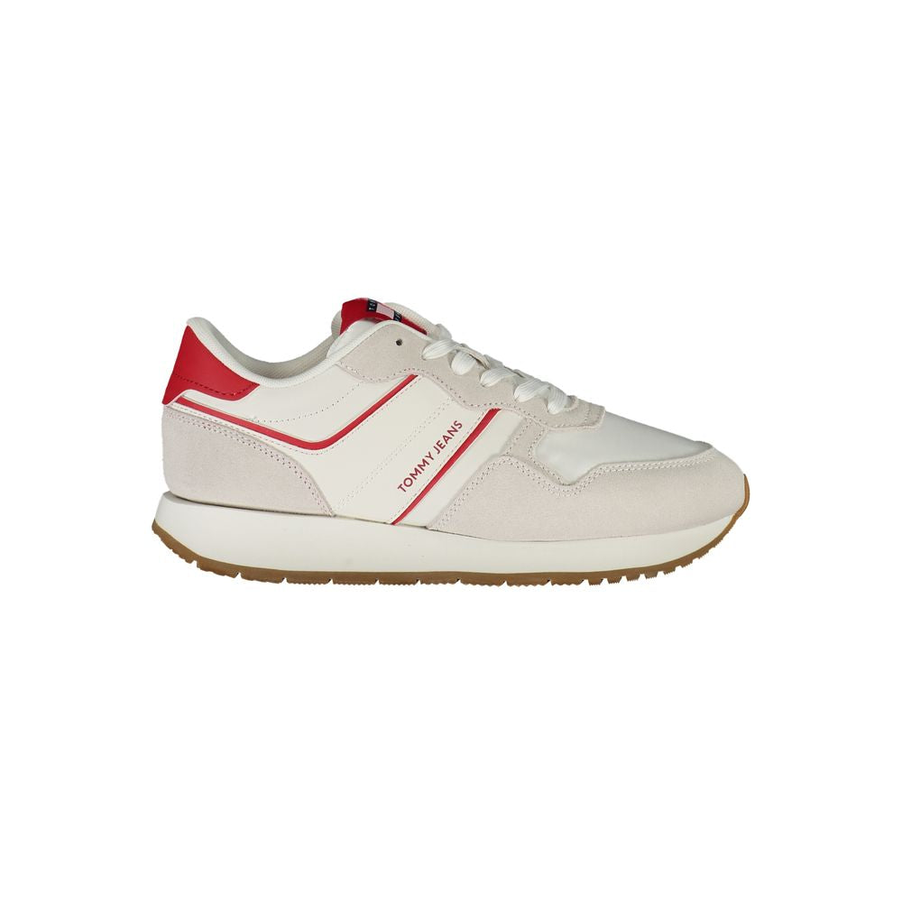 Røde lædersneakers til kvinder