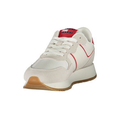 Røde lædersneakers til kvinder