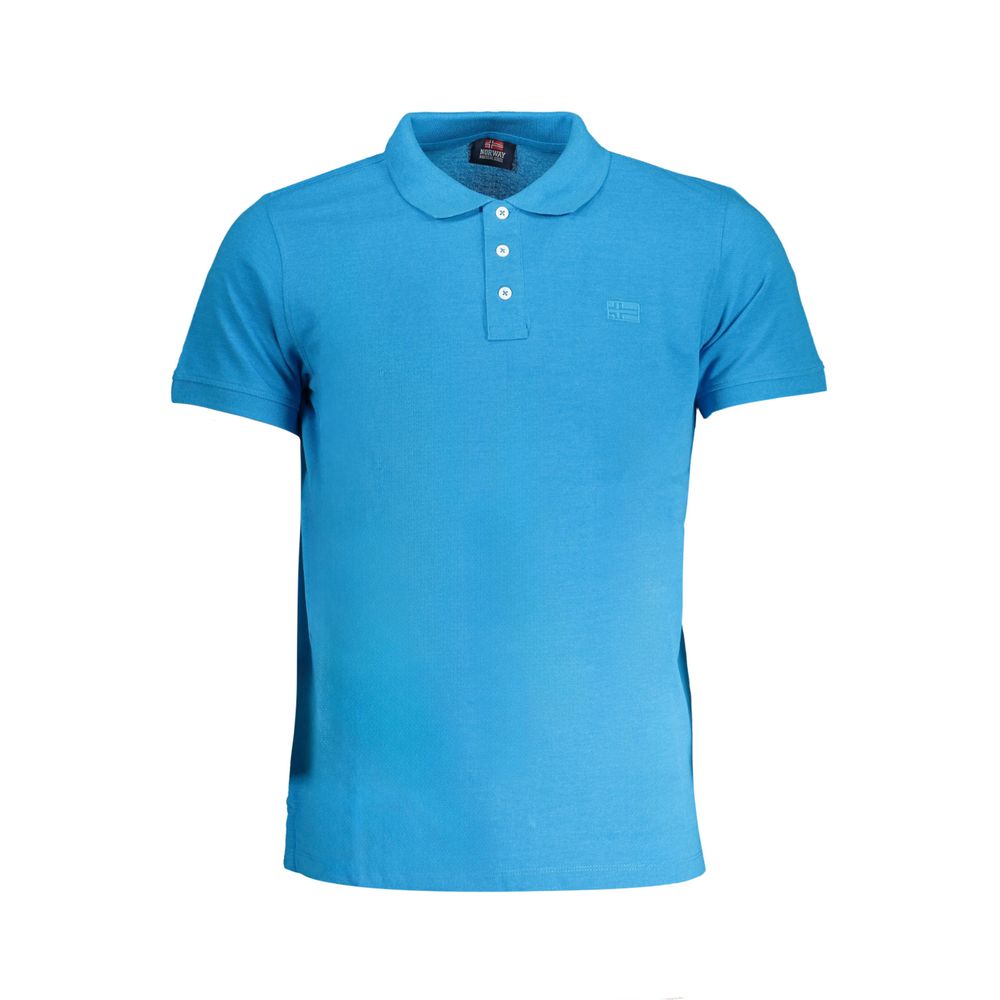 Blå bomuldspoloshirt