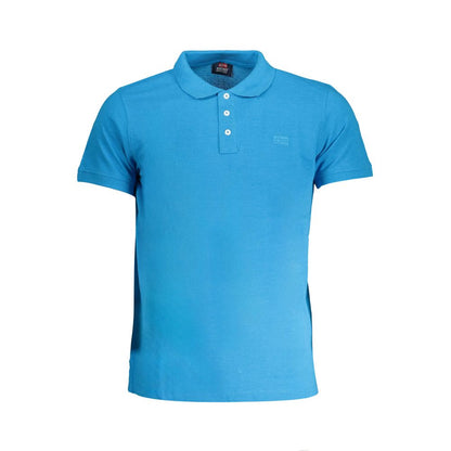 Blå bomuldspoloshirt