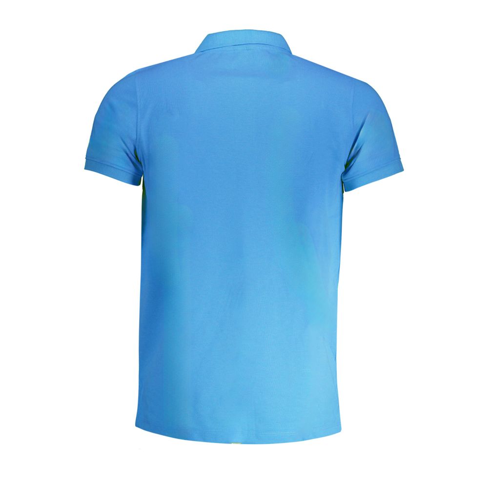 Blå bomuldspoloshirt