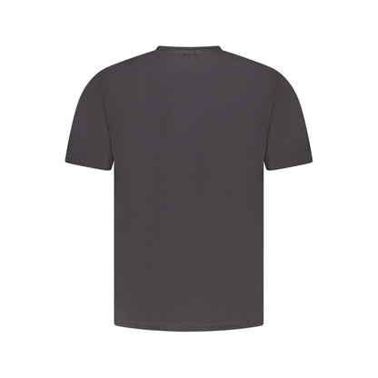 Black Cotton Men T-Shirt