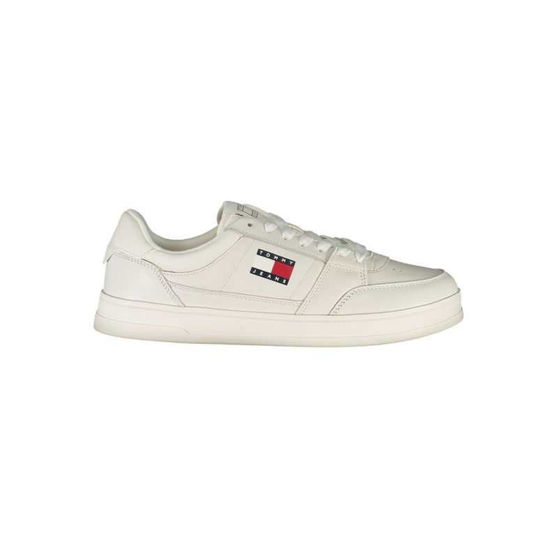 White Polyester Sneaker