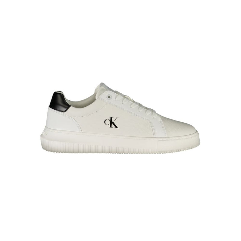 White Polyester Sneaker