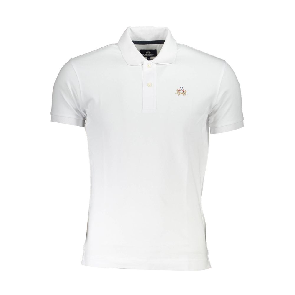 Sofistikeret slim fit polo med kontrastdetaljer