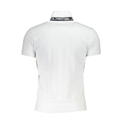 Sofistikeret slim fit polo med kontrastdetaljer