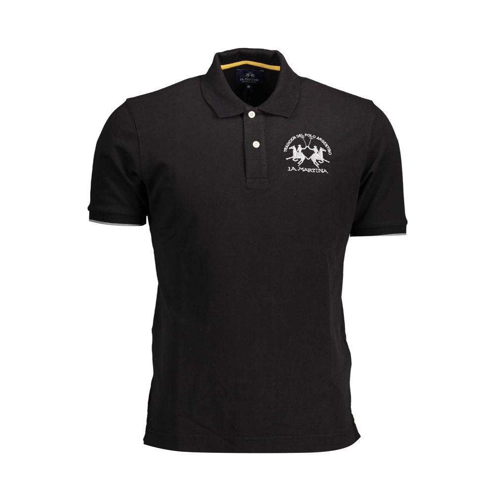 Elegant poloshirt med kontrastdetaljer