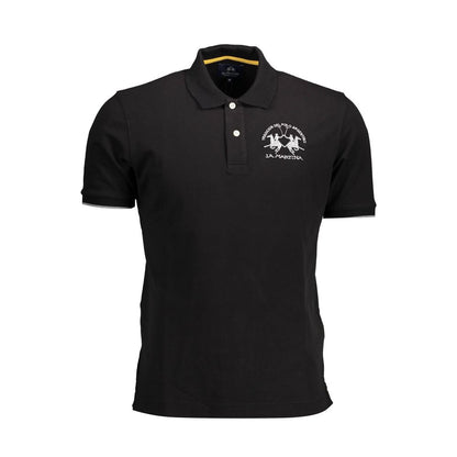 Elegant poloshirt med kontrastdetaljer