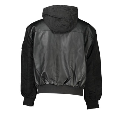 Black Polyethylene Men Jacket