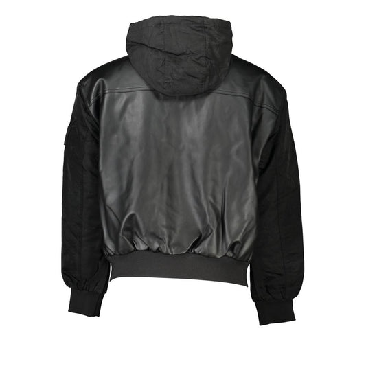 Black Polyethylene Men Jacket