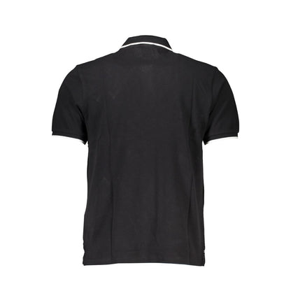 Sort bomuldspoloshirt