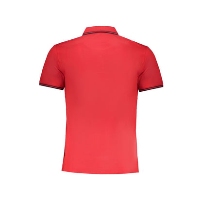 Rød bomuldspoloshirt