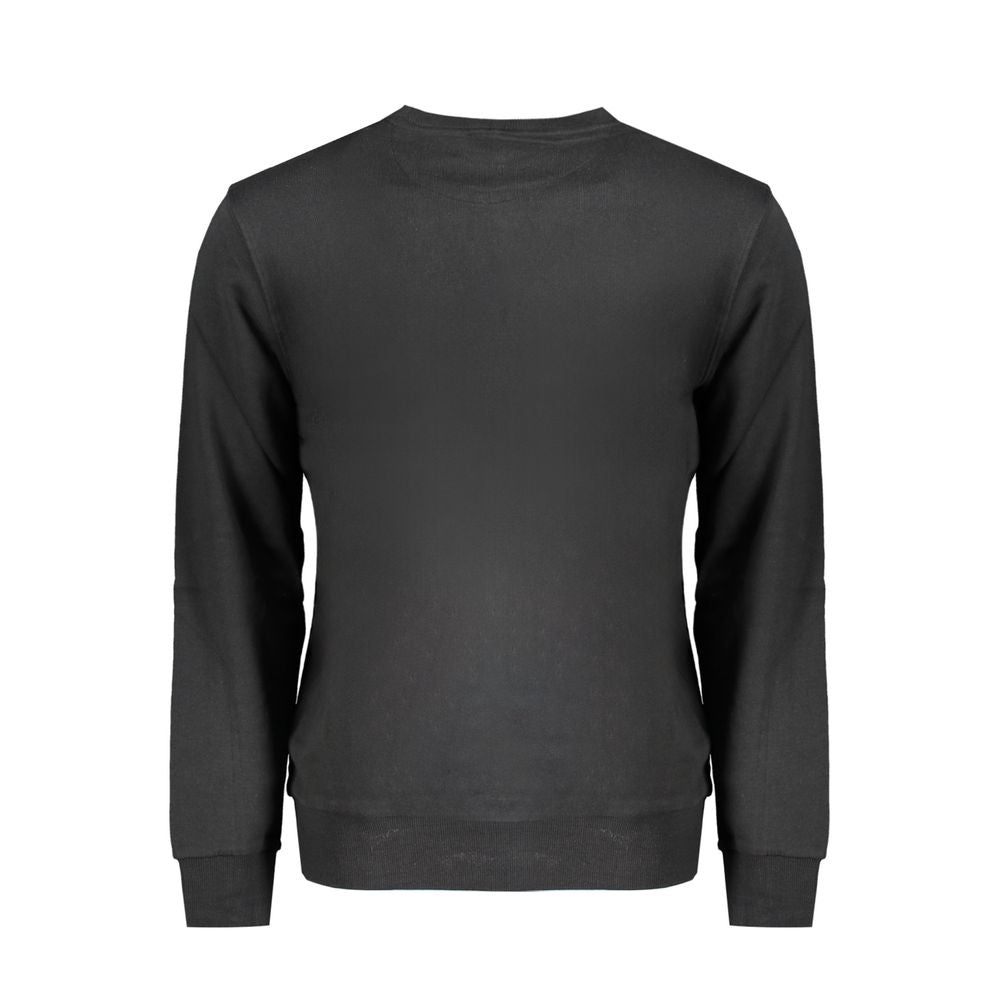 Black Cotton Men Sweater