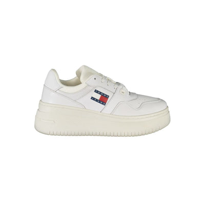 White Polyester Sneaker