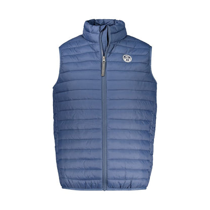 Blue Polyamide Men Jacket