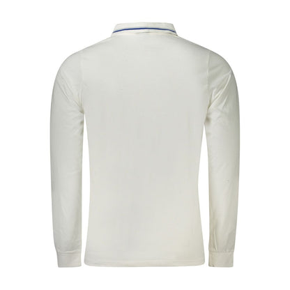 Hvid bomuldspoloshirt til mænd