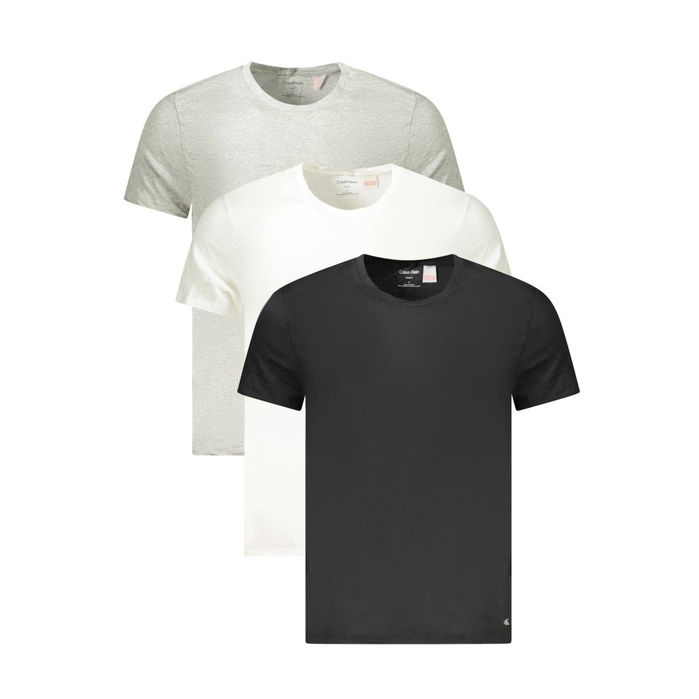 Gray Cotton Men T-Shirt
