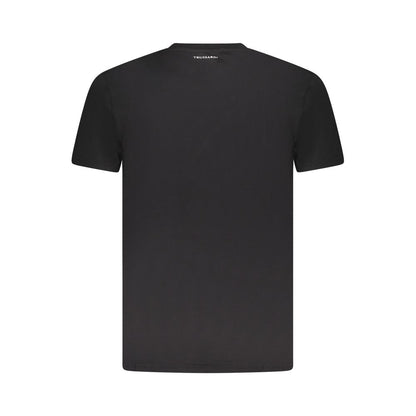 Black Cotton Men T-Shirt