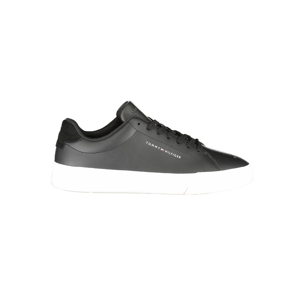Black Polyester Sneaker