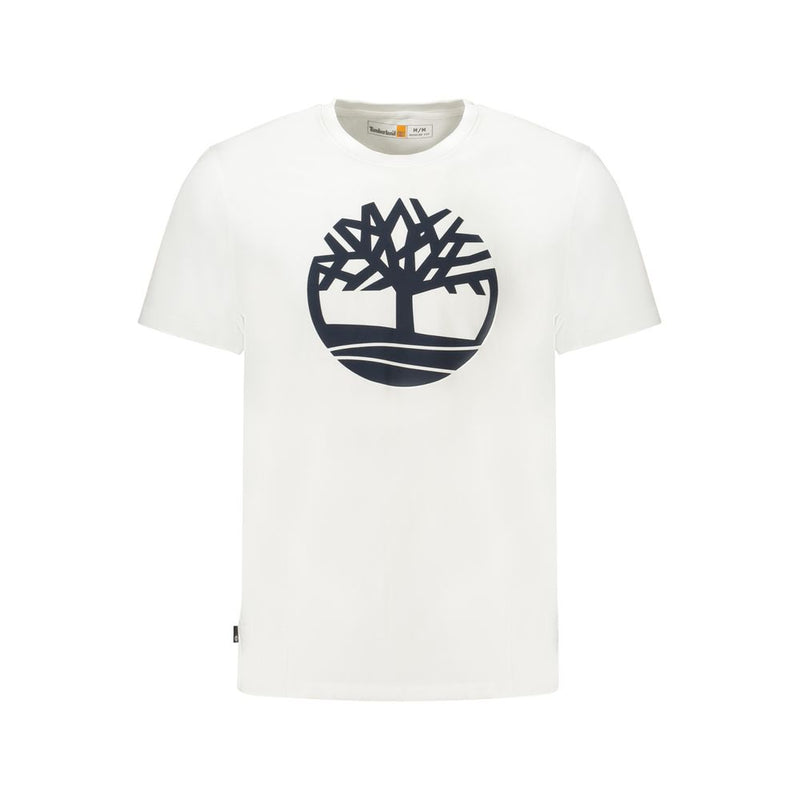 White Cotton Men T-Shirt