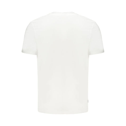 White Cotton Men T-Shirt
