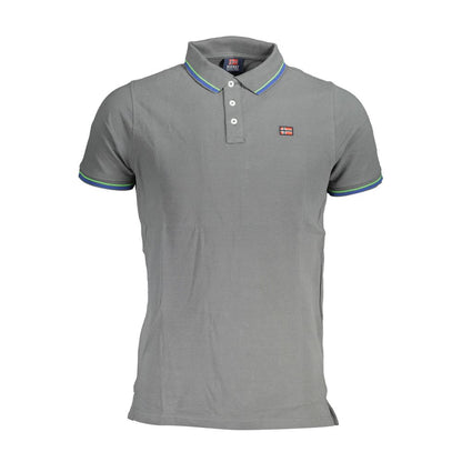 Brown Cotton Men Polo Shirt