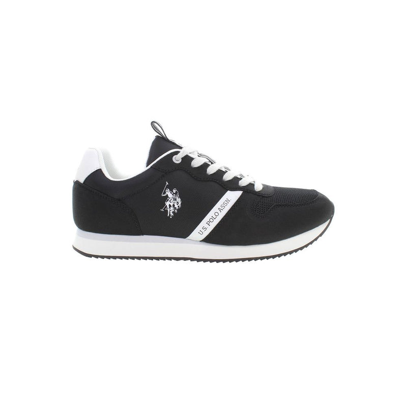 Black Polyester Sneaker