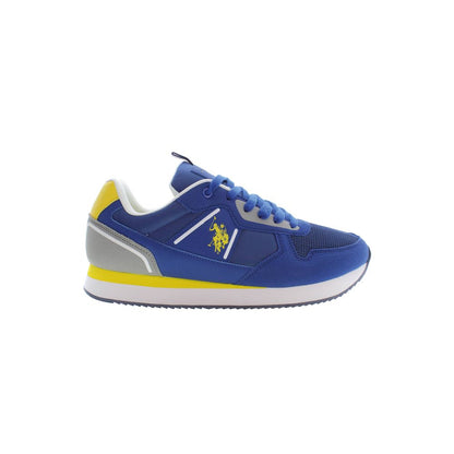 Blue Polyester Sneaker