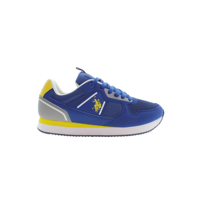 Blue Polyester Sneaker