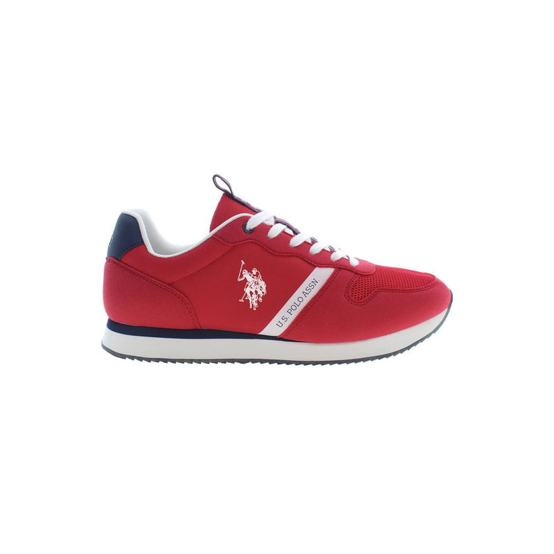 Red Polyester Sneaker