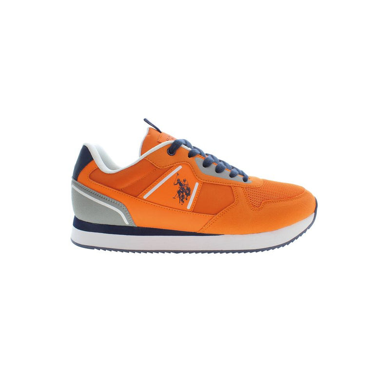 Orange Polyester Sneaker