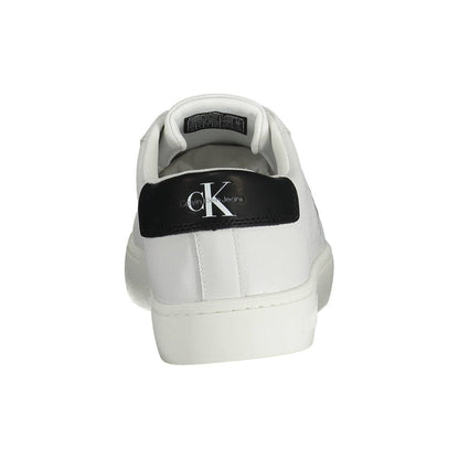 White Polyester Sneaker