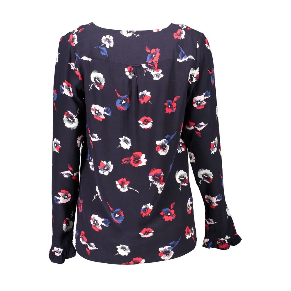 Blå viskosesweater til kvinder