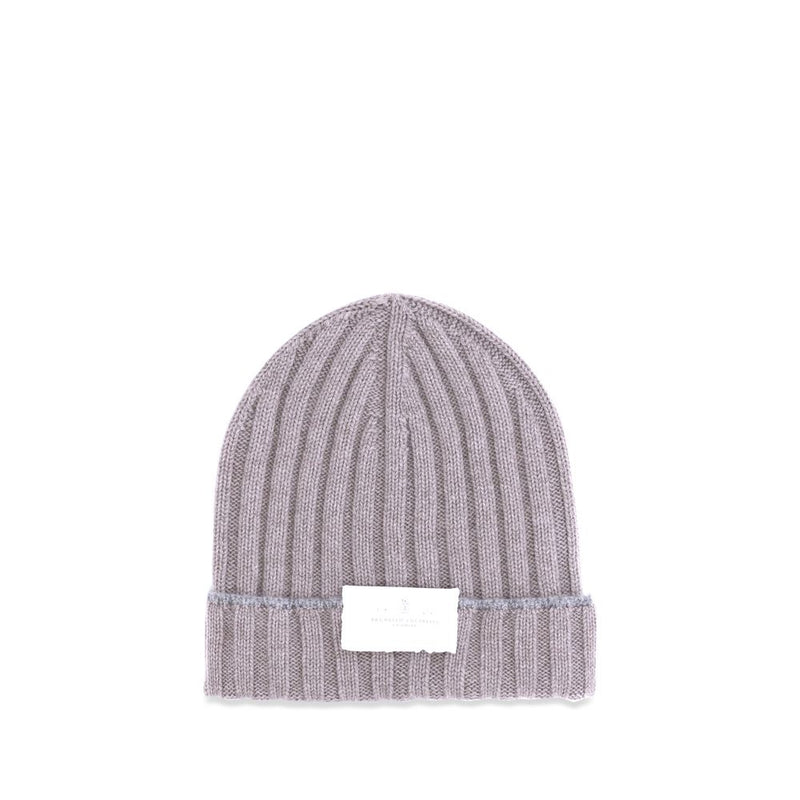 Beige Cashmere Beanie