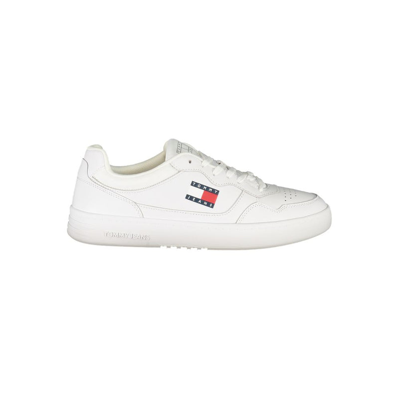 White Polyester Sneaker