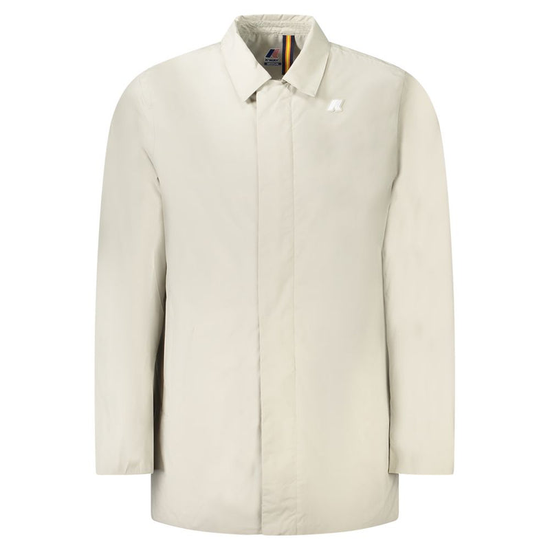 Beige Polyamide Men Jacket