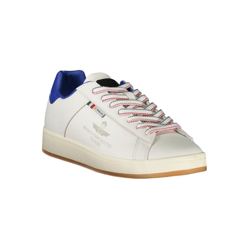 White Polyester Sneaker