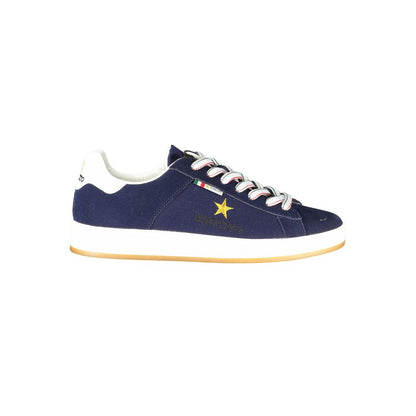 Blue Polyester Sneaker