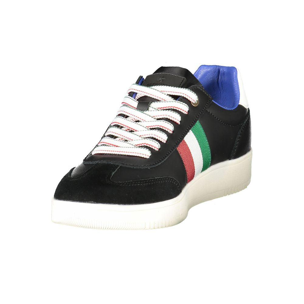 Black Polyester Sneaker