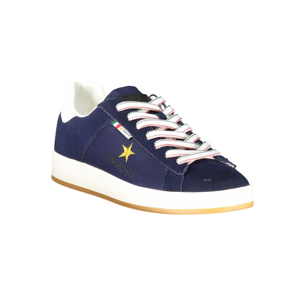 Blue Polyester Sneaker