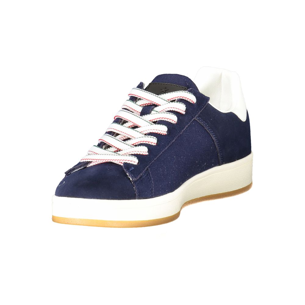 Blue Polyester Sneaker