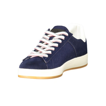 Blue Polyester Sneaker