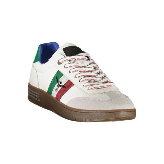 White Polyester Sneaker