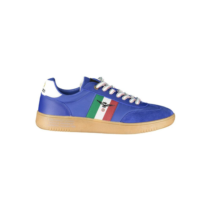 Blue Polyester Sneaker