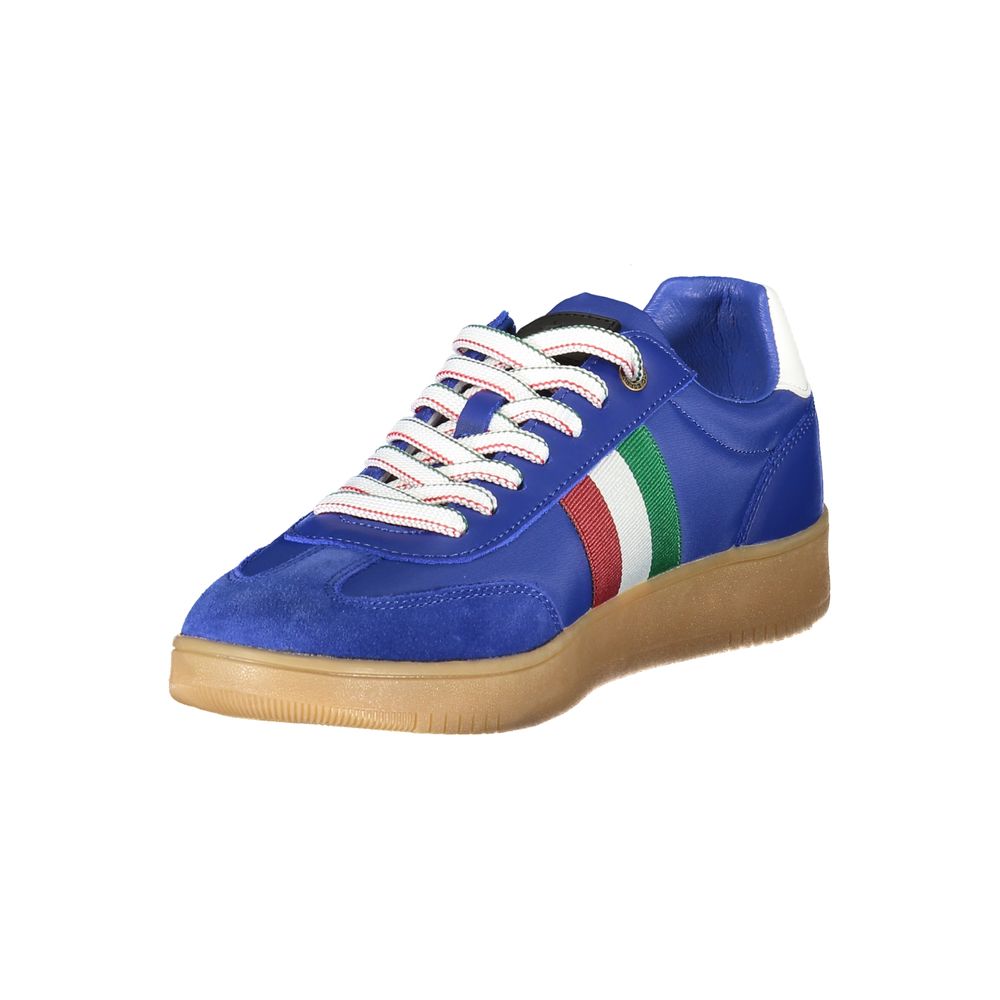 Blue Polyester Sneaker