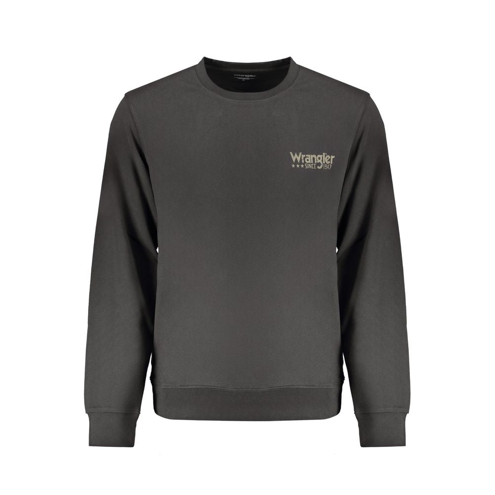 Black Cotton Men Sweater
