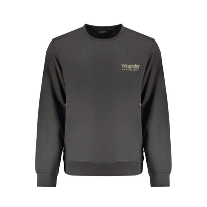 Black Cotton Men Sweater