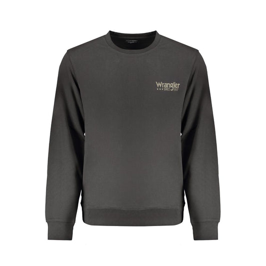 Black Cotton Men Sweater